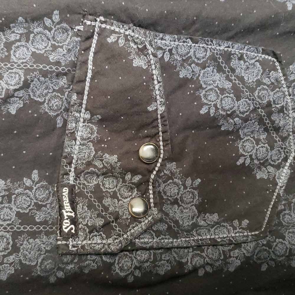 Mens Southern Thread pearl snap shirt - Picture 3 of 3